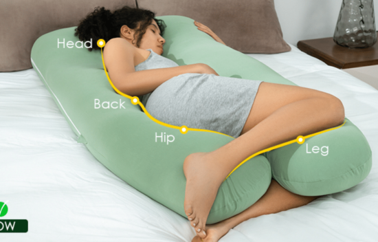 u shaped body pillow for back pain sciatica