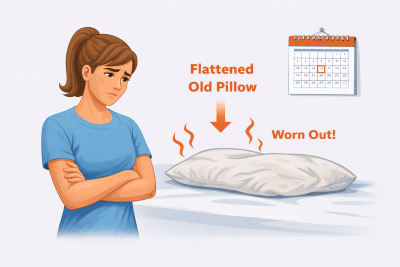 pillow mistakes flattened pillow